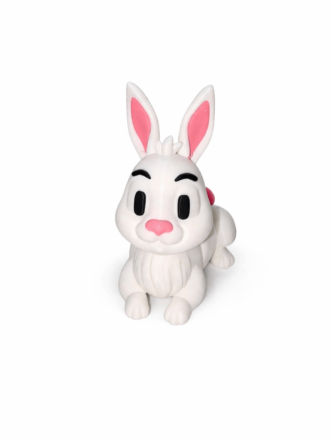 ChatGPT Image Apr 1 2026 01_43_04 PM White Rabbit toy with pink accents on ears and nose.