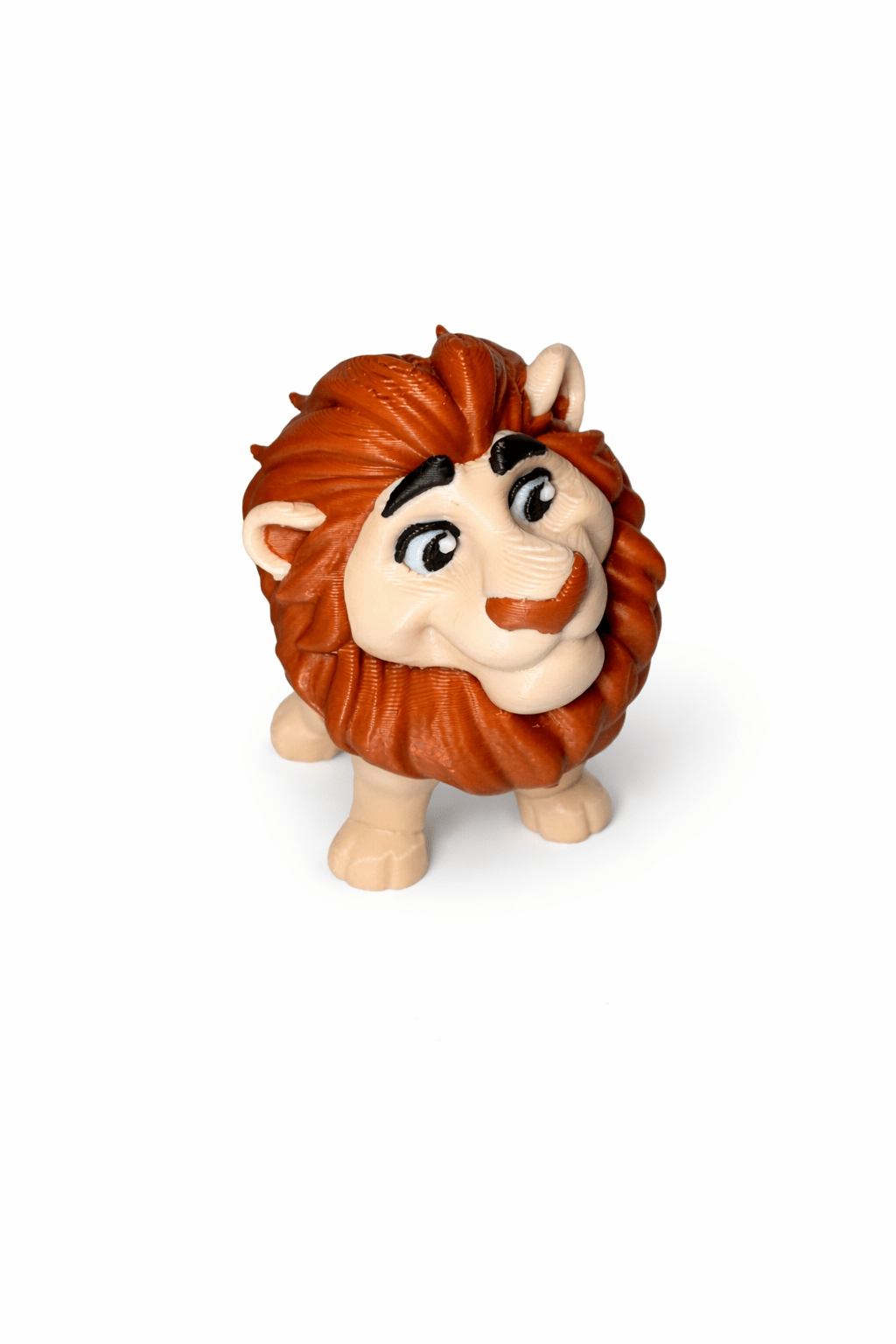 ChatGPT Image Apr 1 2026 10_29_24 AM Cartoon Lion toy with brown mane and light tan face and paws.