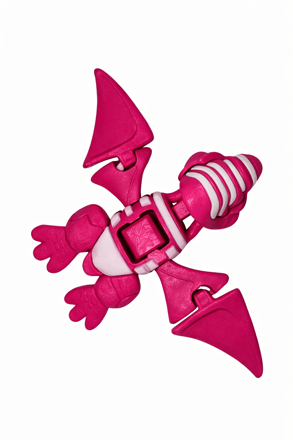 ChatGPT Image Mar 6 2026 02_42_04 PM AUTO-DRAFT: Pink and white toy spaceship with detailed wings and textured body