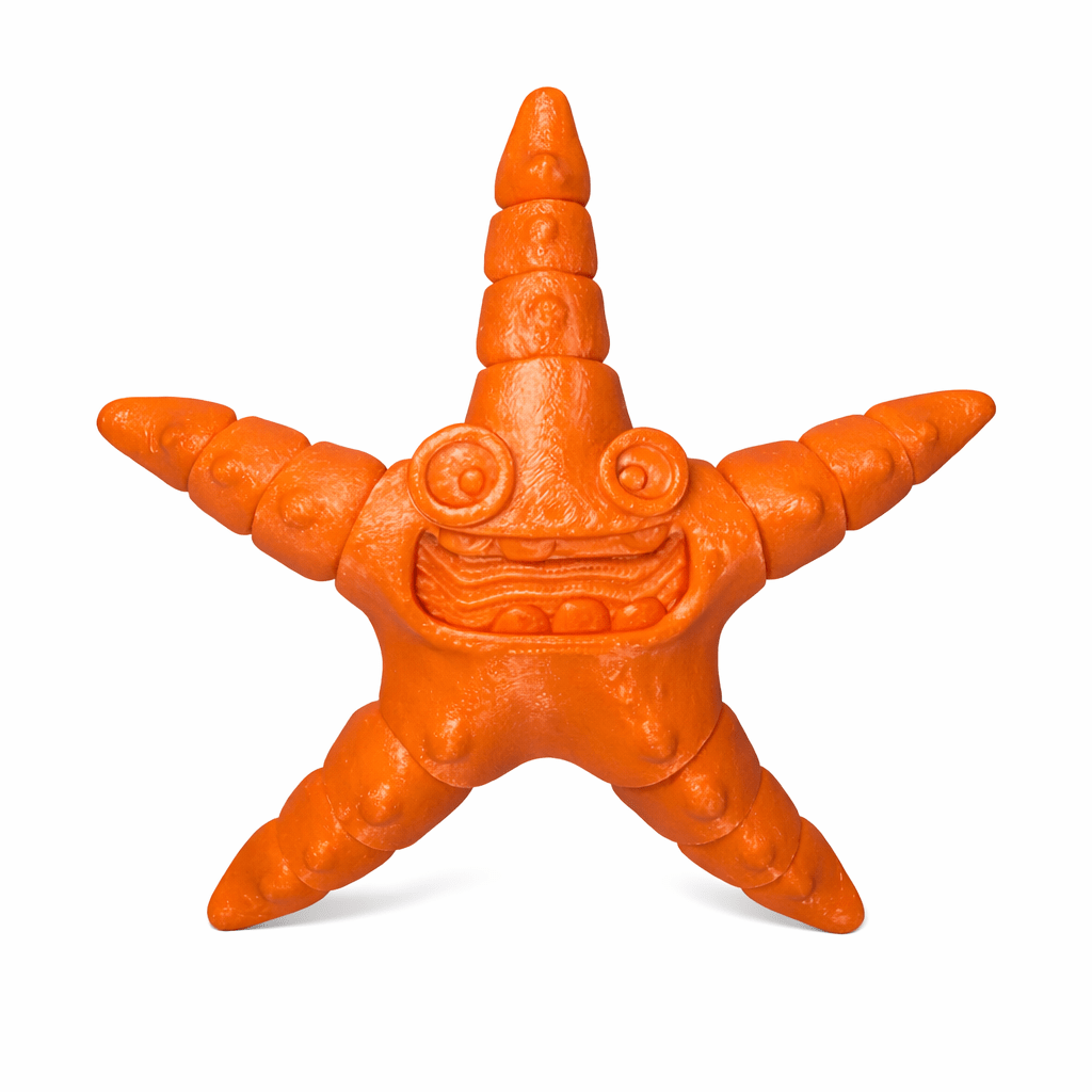 ChatGPT Image Mar 9 2026 01_10_39 PM Aquatic Creatures Bundle: Orange starfish toy with a funny face