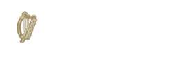 OPW (Office of Public Works) logo featuring a harp symbol.